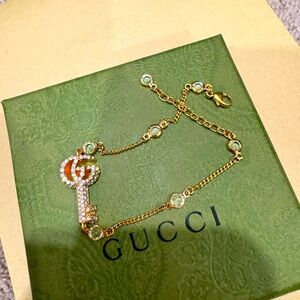 Gucci Gold Double G Key Bracelet